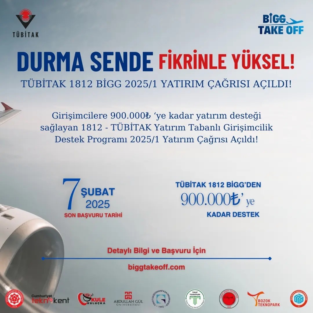 TÜBİTAK 1812 - BİGG 2025/1 Başvuru Süreci Başladı!