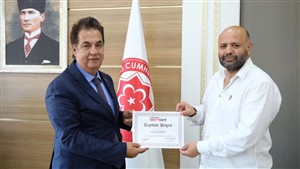 Rektörümüzden Teşekkür Belgesi