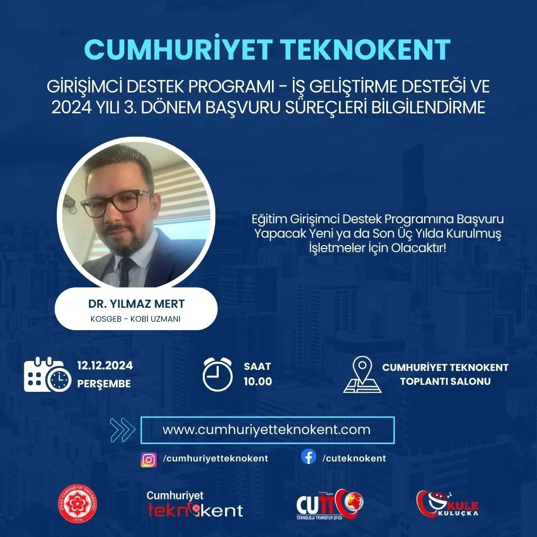 KOSGEB Destekleri Bilgilendirme Eğitimi