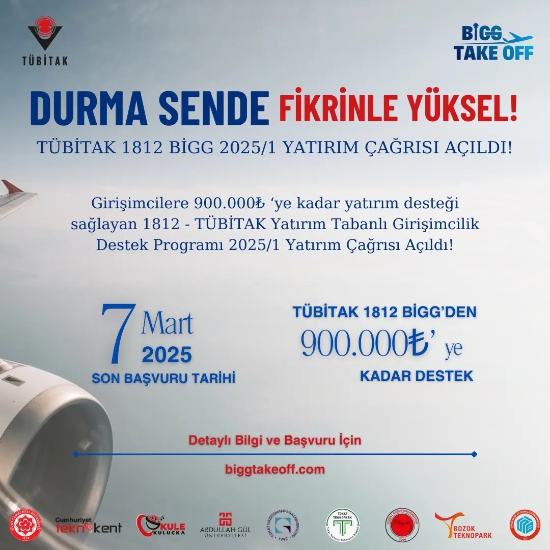 TÜBİTAK 1812 - BİGG 2025/1 Başvuru Süreci Başladı!