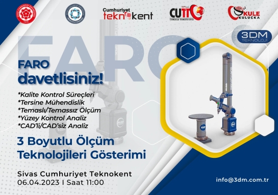 Fora 3 Boyutlu Ölçüm Teknolojileri Gösterimine Davetlisiniz